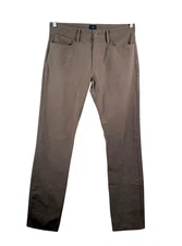 J.Crew 770 straight-fit five-pocket midweight tech pant Olive 90s preppy sz 33