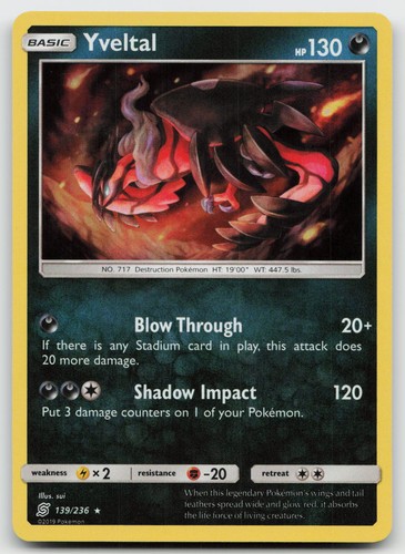 Yveltal 139/236 -LP- Holofoil Pokemon EN SM - Unified Minds