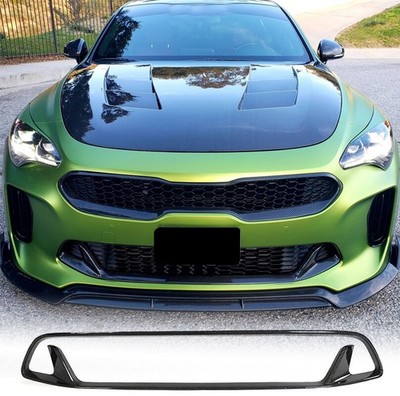 Für Kia Stinger 18-23 Vorderseite untere Mesh Grill Vent Trim REAL CARBON FIBER