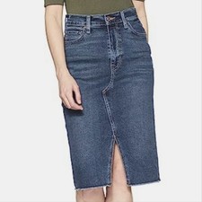NEW CALVIN KLEIN High-Rise Denim Jean Skirt 30.