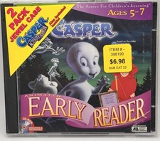 VINTAGE CASPER THE FRIENDLY GHOST  WENDY WITCH EARLY READER CD ROM 1998 PC MAC