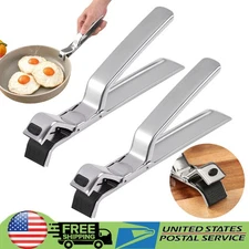 Hot Plate Gripper, Hot Plate Gripper Tongs, Anti-Scald Stainless Steel Bowl Clip