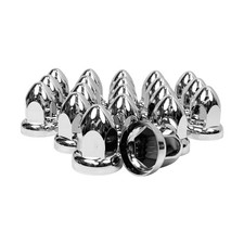 Pack Lug Nut Covers for Semi Trucks, 33mm by 2-1/2" Thread On Push-on Nut 20