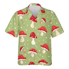 T-Shirt Uomo Trippy Magic Mushroom Moon - Psichedelica 100% Cotone