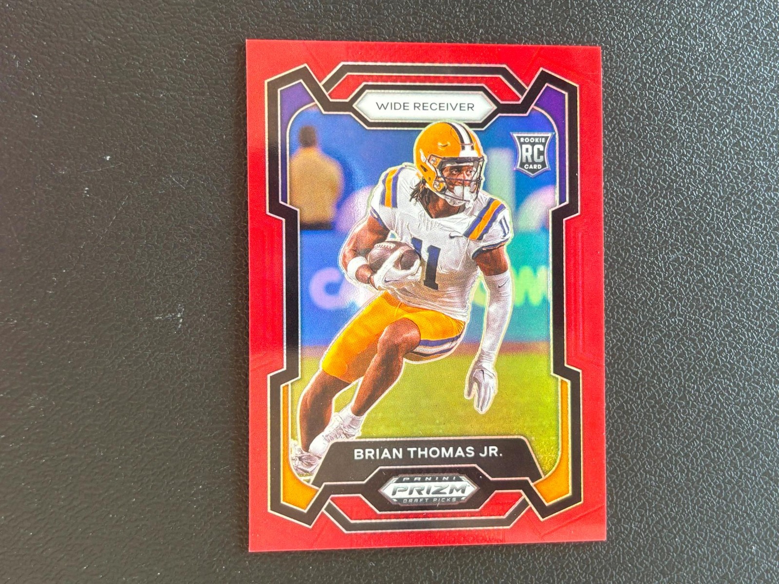 Brian Thomas Jr. 2024 Prizm Draft Red Rookie RC LSU Tigers Jaguars 185/299 C75