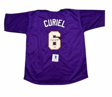 Derek Curiel Signed Jersey LSU Tigers Baseball Autographed Auto Champs 