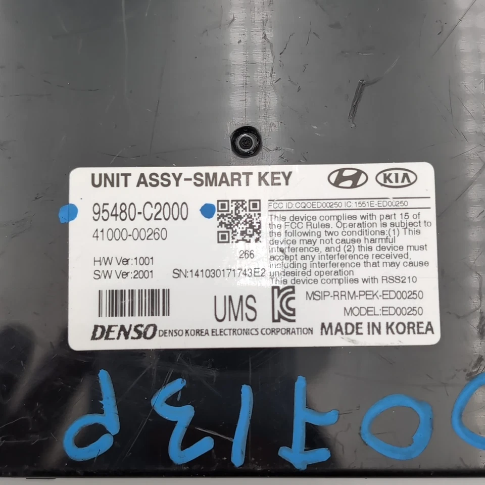 Módulo de control de llave inteligente Hyundai Sonata 2015 2016 2017 OEM 95480-C2000 Foto 4 de 4
