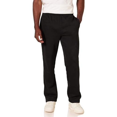 Amazon Essentials Herren Fleece-Jogginghose Offenem Saum Schwarz XXL-image