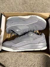 Jordan Flight Court GS Kids Leather Low Top Sneaker Gray Red 5.5Y