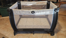 Graco Portable Foldable Play Yard for Infant Toddler, grey/White