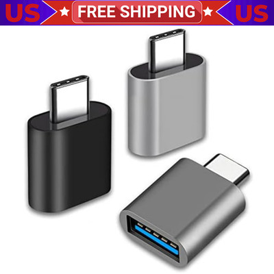 3-Pack USB C to USB Adapter Type C Thunderbolt 4 OTG Converter USB C Male to USB
