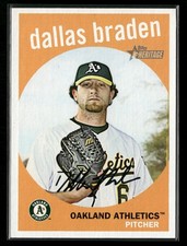 2008 Topps Heritage High Number - Dallas Braden #557 Oakland Athletics NM