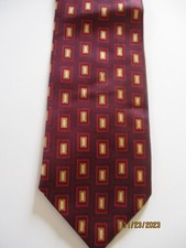 Jos A Bank Red Silk Neck Tie