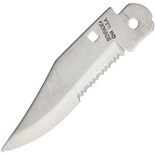 Schrade Knife Blade Replacement Partially Serrated Stainless Clip Point USA MADE
