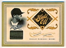2011 Playoff Prime Cuts Hanley Ramriez Hats Off Hat Patch Relic SP #11 (49/49)