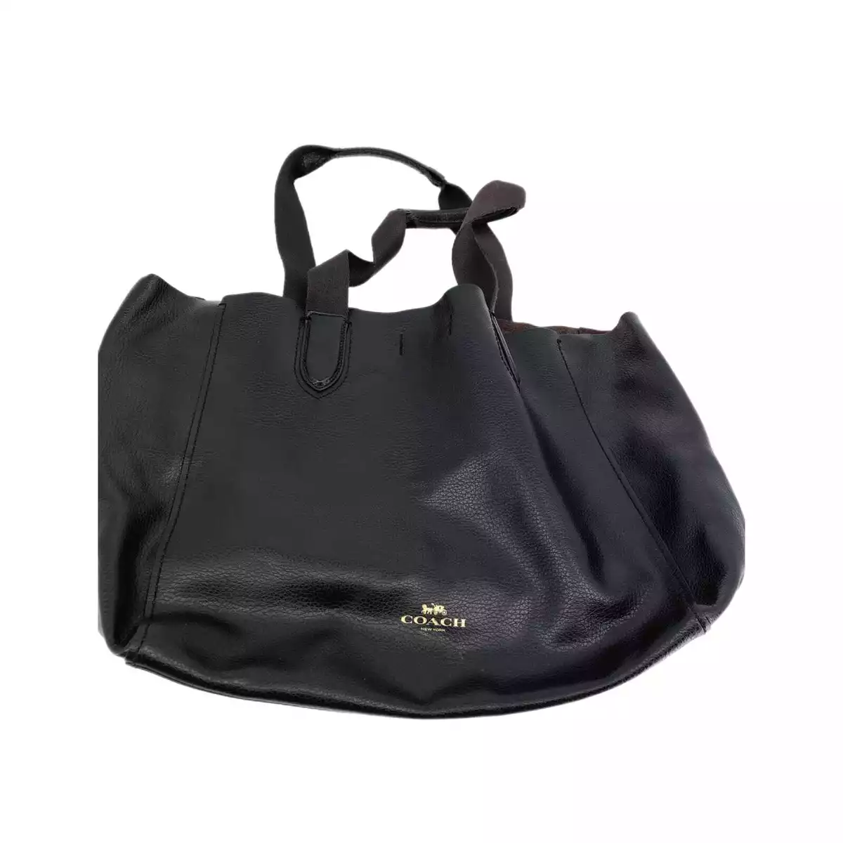 Coach Black Leather Tote Extra Large Size