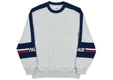 DS Palace 320 CREW GREY MARL/ NAVY Size Small IN HAND 100% Authentic!