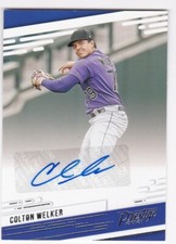 2021 Panini Prestige Colton Welker Colorado Rockies Autograph Auto Card