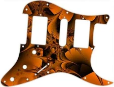 Stratocaster Graphical Pickguard Custom fit Fender HSH 11 Hole Fractal 5