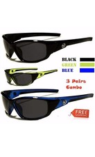 3 Pair Polarized Nitrogen Men Anti Glare Fishing Driving Sport Sunglasses New