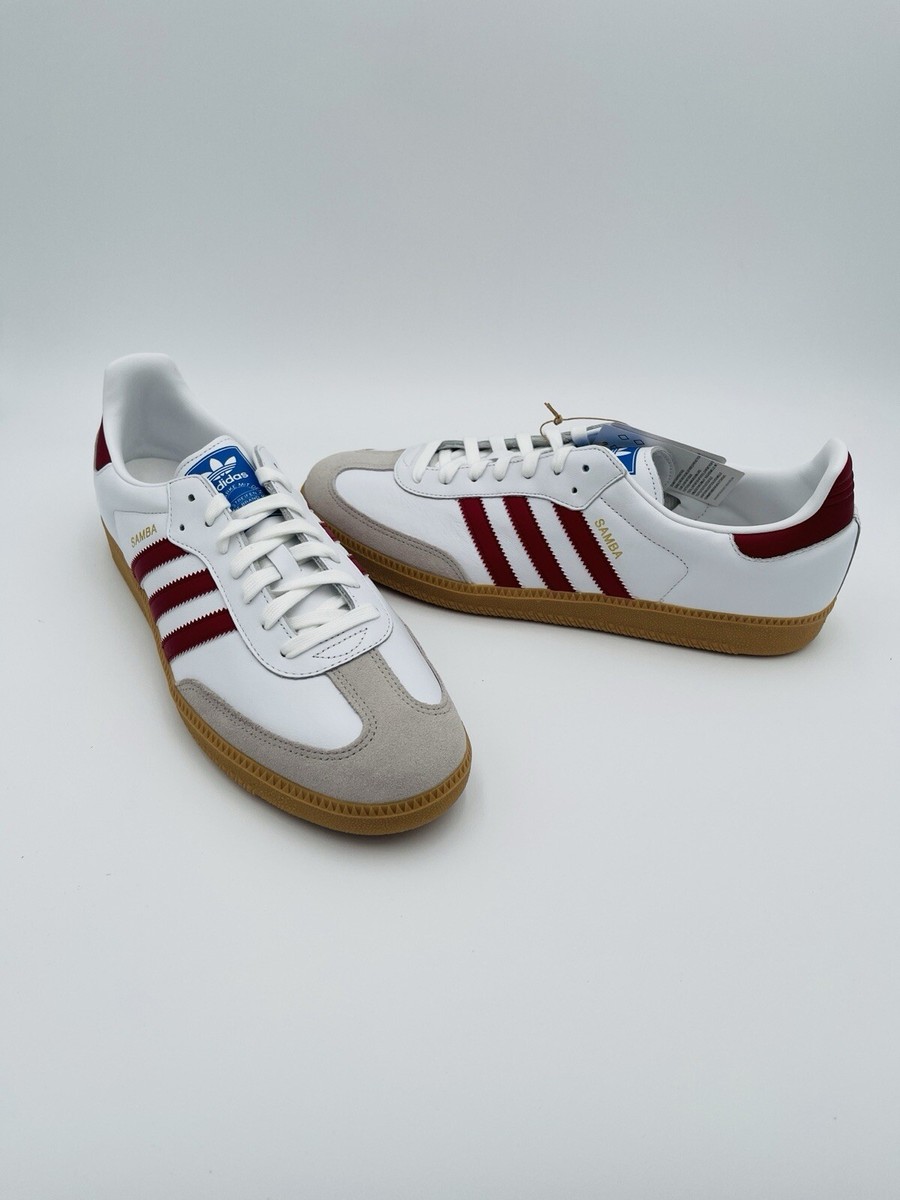 adidas gazelle silver green womens adidas Originals Samba OG "White Burgundy Gum"