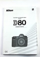 191827 Nikon D80 Digital Camera Genuine Original User Instructions IN SPANISH 