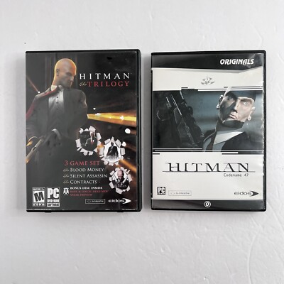 Hitman Trilogy (PC, 2007) 5 Disks With Manuals AND Original Hitman  PC Game