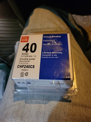 EATON CHF240CS Series 40A DP Circuit Breaker Type CH - NEW
