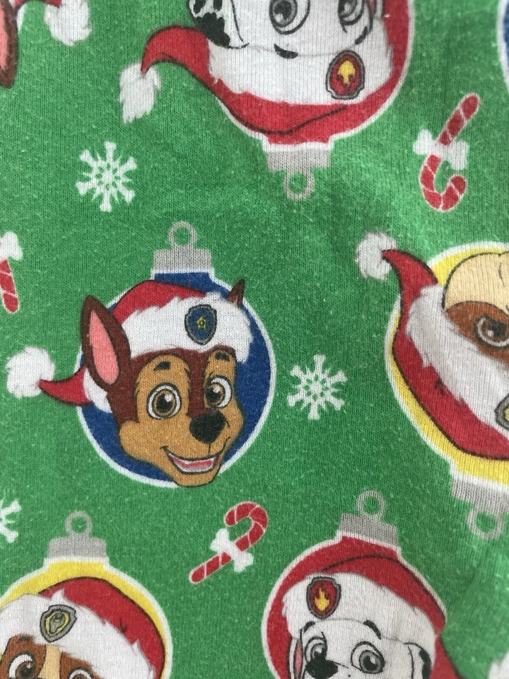 Paw Patrol Niños Pequeños Chase Marshall Perros Navidad Vacaciones PJ Pantalones Verde 5T Foto 4 de 4