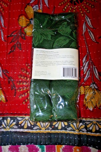 Autumn Forrestl Bird Napkins Set 4 17 x 17 green - Picture 2 of 2