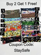 Assorted Reversible Adult Small Face Masks w/ nose wire 