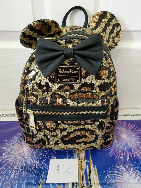 NEW Disney Parks Animal Kingdom Loungefly Leopard Print Mini Backpack