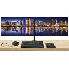 HP EliteDisplay E24u G5 24 inch FHD LCD IPS Monitor, 2-Pack Bundle
