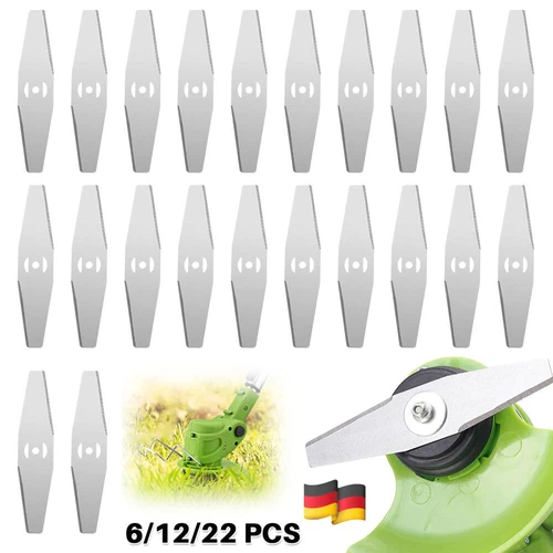 6-22 Metall Messer Ersatzmesser Klingen Für Akku-Rasentrimmer Trimmer Motorsense