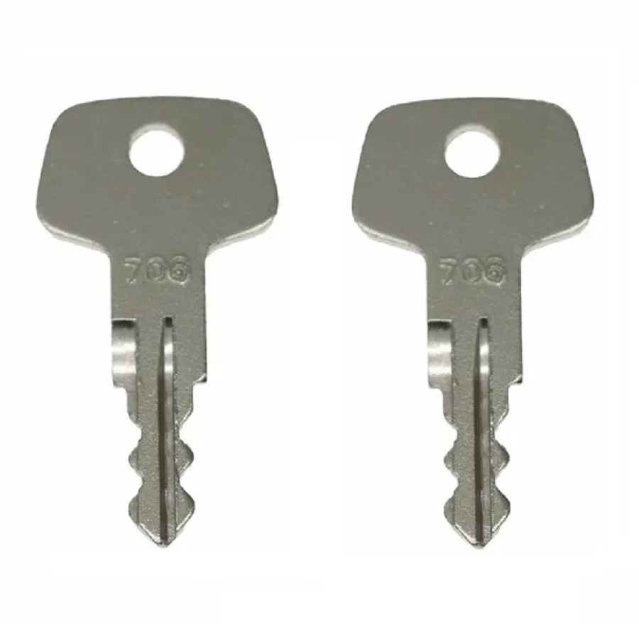 2 Liebherr Heavy Equipment Fuel Cap Keys 7365626 marked 706 | eBay