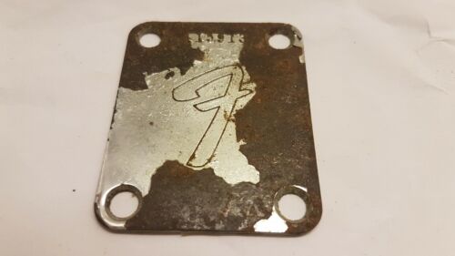 1966 FENDER STRATOCASTER NECK PLATE USA - Zdjęcie 1 z 5