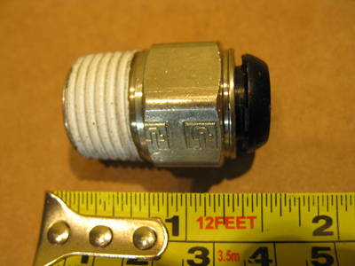 Parker F3PB12-1/2 12mm X 1/2  BSPT Male Connector Brass Push To Connect Prestolo