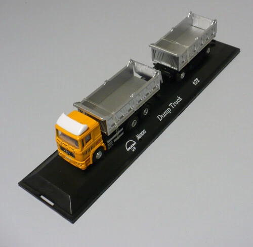 CAMION MAN F2000 TRASPORTO SPAZZATURA CON RIMORCHIO - SCALA 1:72 MONDO MOTORS - Immagine 3 di 4