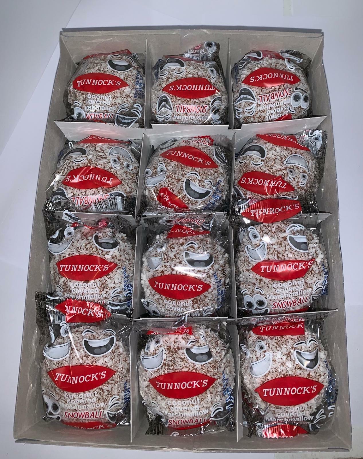 Tunnocks Coconut Snowballs Marshmallow 1 x 36s Full Box eBay