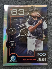 2025 BOWMAN CHROME BASEBALL THAYRON LIRANZO SCOUTS TOP 100#BTP-63