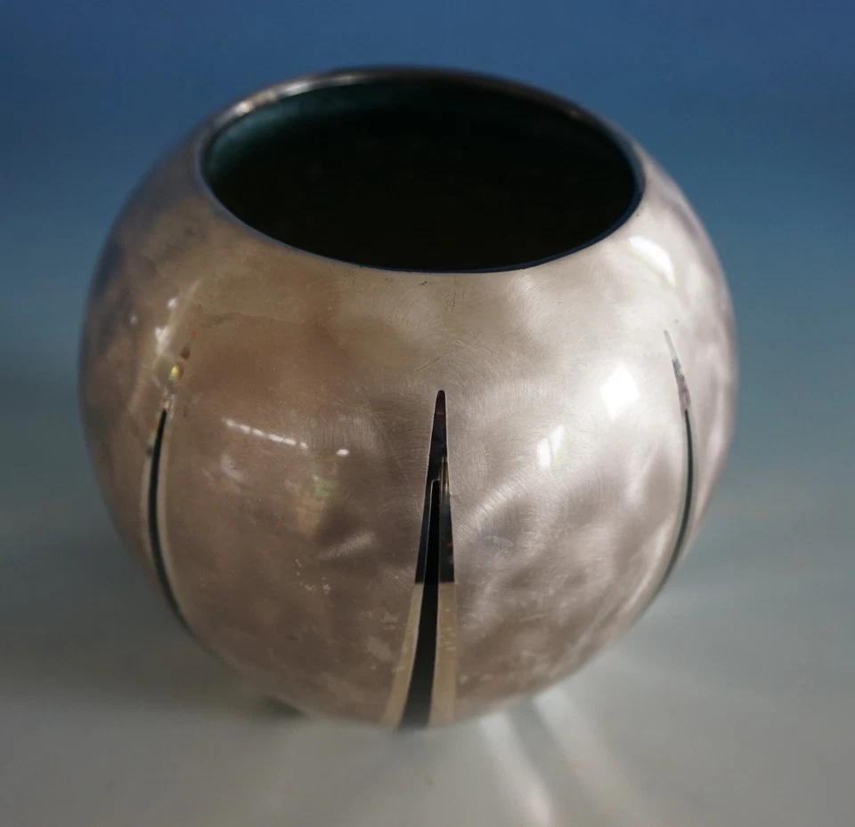 WMF Ikora Metall Vase Blumenvase versilbert Strahlendekor (F024-448) - Bild 2 von 4