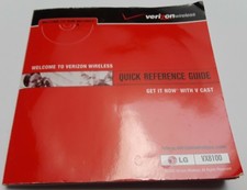 Verizon LG VX8100 Quick Reference Guide with CD-ROM