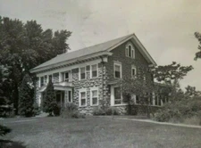 House Built of Montello Granite Montello Wisconsin Real Photo Postcard RPPC 1222