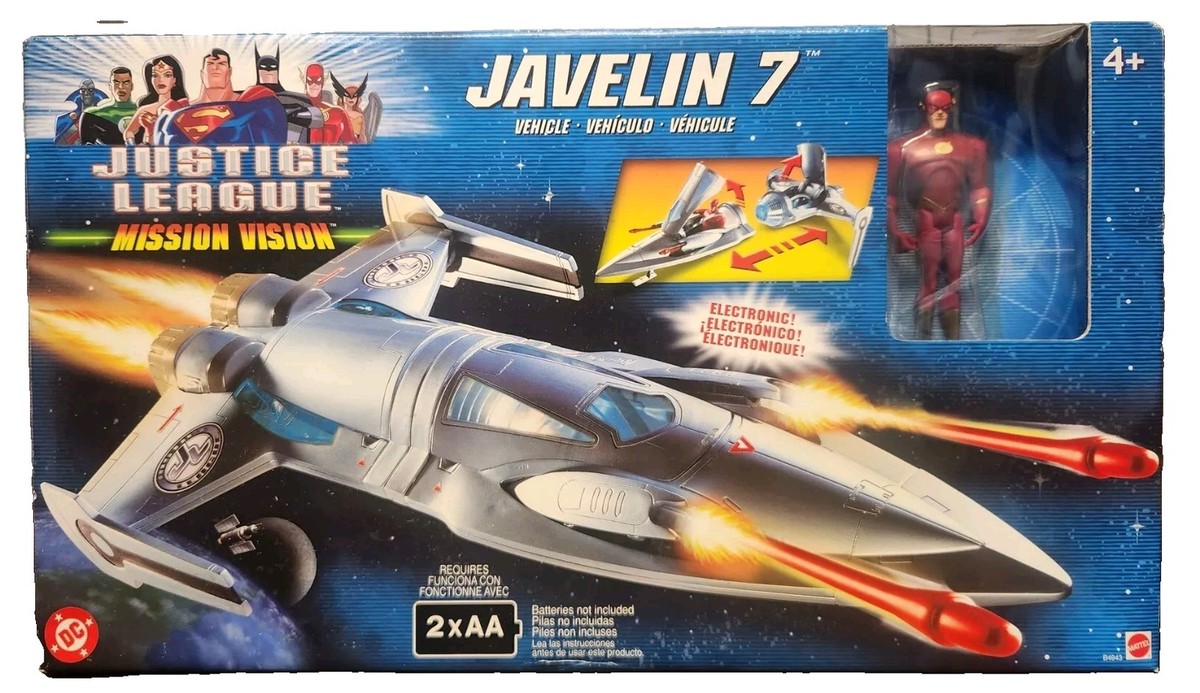 Justice League Animated Javelin 7 Vehicle W Superman Figure