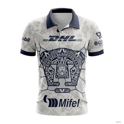LIGA MX Pumas UNAM 2023   2024 Home Aztec Polo Shirt S5XL Gift Fan