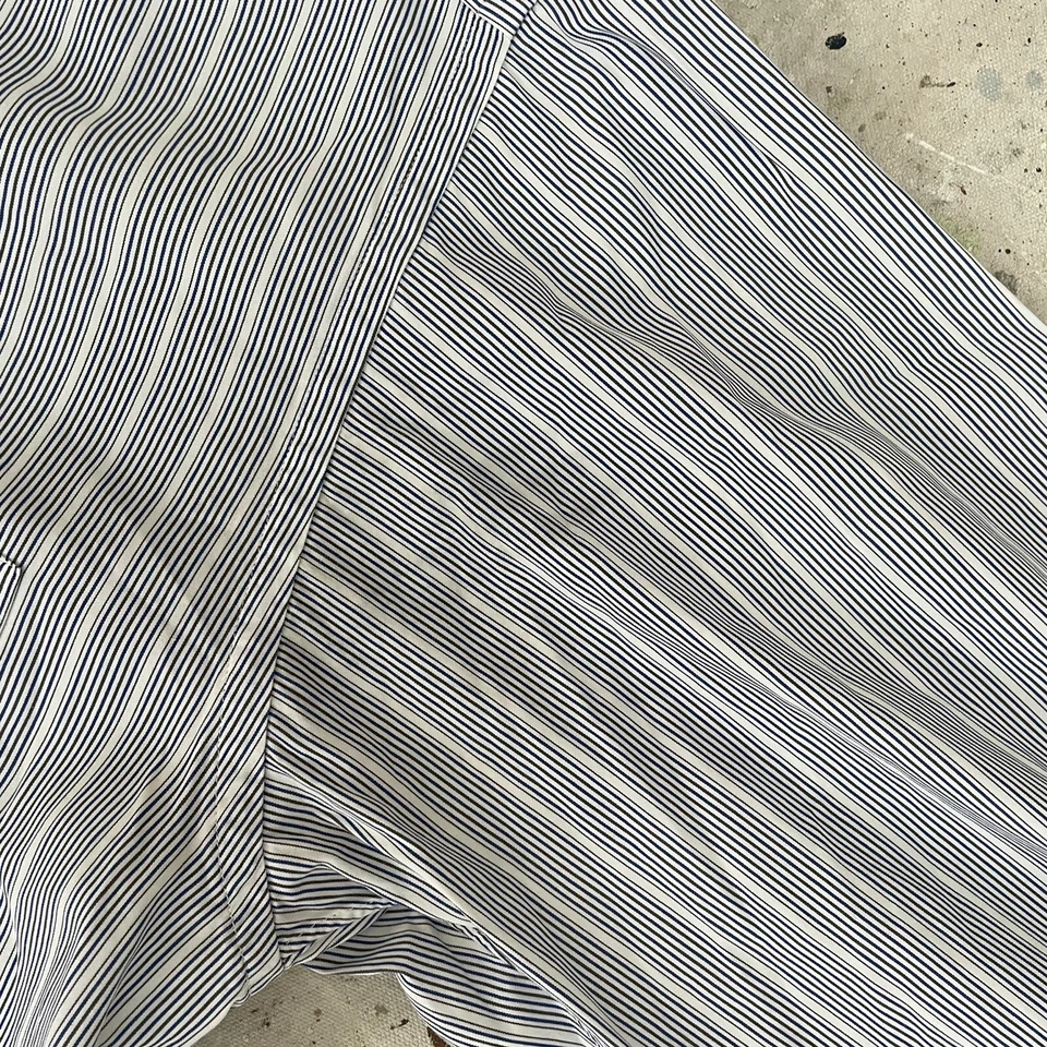 Lorenzini Barneys New York Striped Button Down Shirt Men’s L - Image 4 of 4