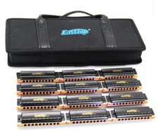 EASTTOP Diatonic Blues Harmonica set of 12 10Holes Diatonic Blues Mouth Organ