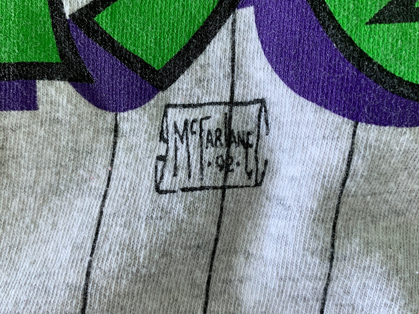 RARE 1992 Todd McFarlane SPAWN Baseball Jersey XL… - image 8