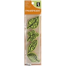 Inkadinkado Halloween Cling Stamp Sheet, 2" by 6", Falling Leaves