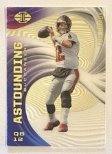 2020 Illusions Tom Brady Blue White Astounding SP Acetate Insert #A14 Bucs Pats